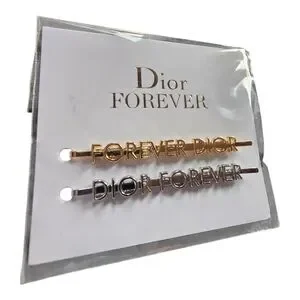 Dior Forever Gold and Silver Hair Clips Dior | Accessories | Dior Gold And Silver Hair Clip Duo  main image 4